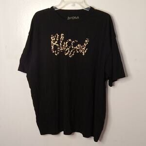 Love and Faith Women's Blessed Size 3X Black Graphic T-Shirt. Atleisure,Casual.